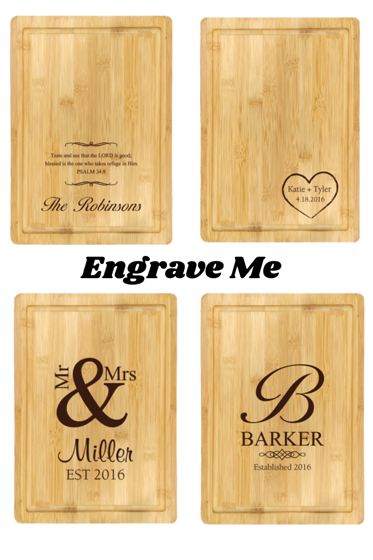 You Name It 10x14 Personalized Bamboo Cutting Board